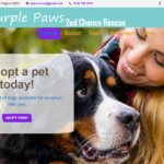 Purple Paws 2nd Chance Rescue Logo